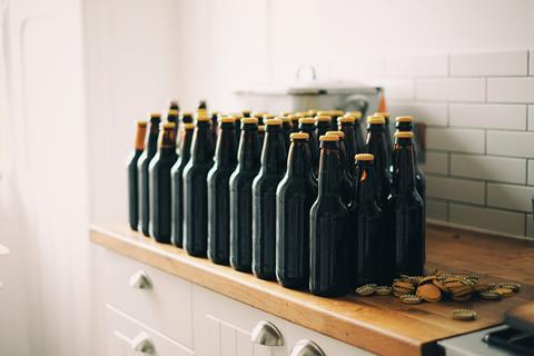 craft beer bottles