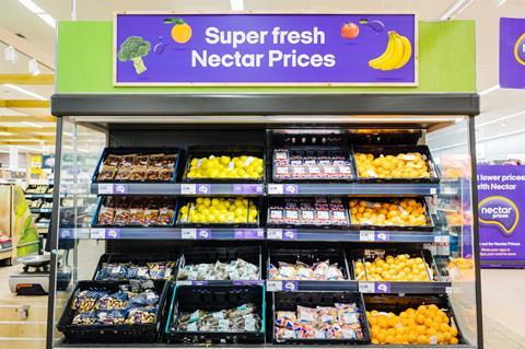 Sainsburys Nectar prices veg fruit fresh aisle store