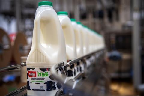 Müller’s rHDPE fresh milk bottles