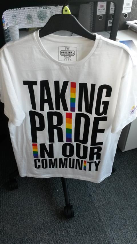 Tesco pride t-shirt 2015