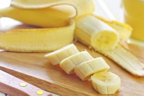 chopped bananas