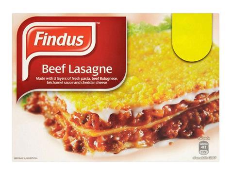 Findus beef lasagne