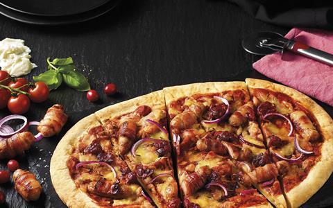 lidl Pigs in Blankets Festive Pizza