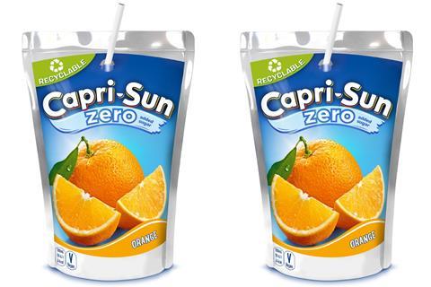 Capri-Sun recyclable drinks pouch