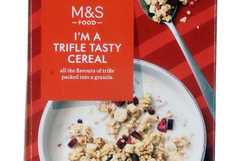 m&s christmas trifle granola cereal