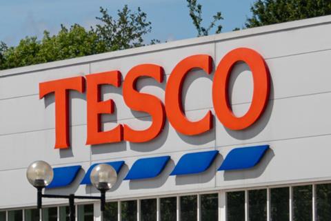 tesco store sign