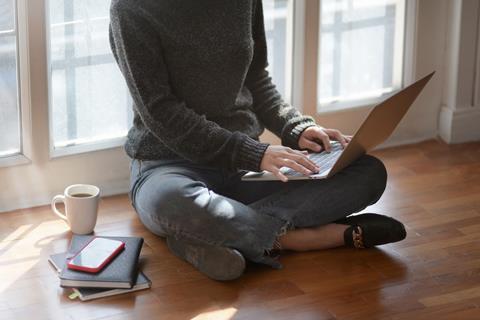 woman on laptop