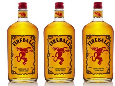 Fireball bottle