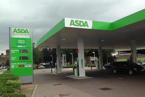 Asda forecourt