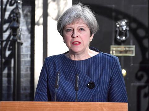 Theresa May announces snap election_single use