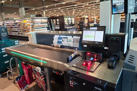 M&S assisted belted checkouts