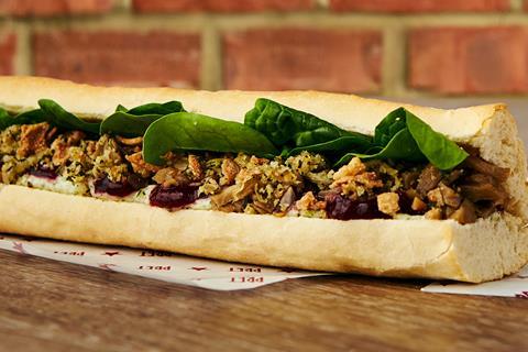 pret vegan christmas Baguette