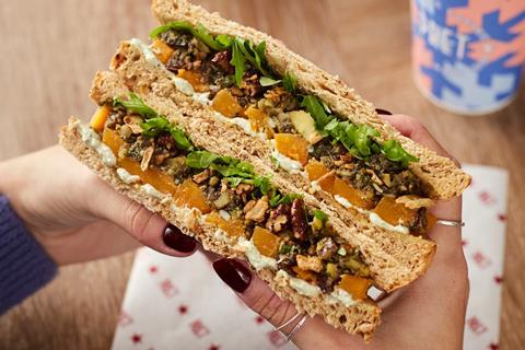 Pret vegan christmas sandwich