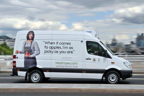 waitrose online delivery van