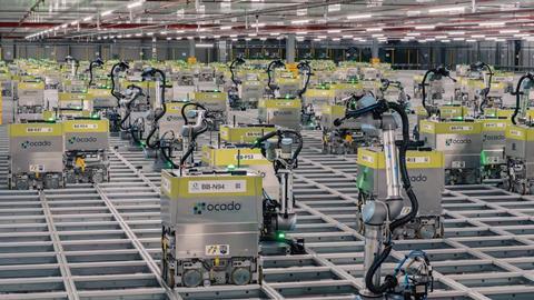 Ocado warehouse