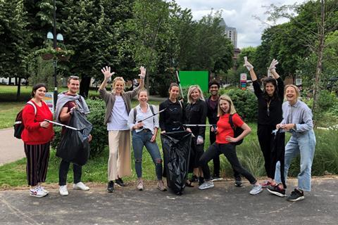 Litter Picking Team Shot