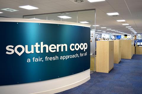 Southern Co-op reception sign