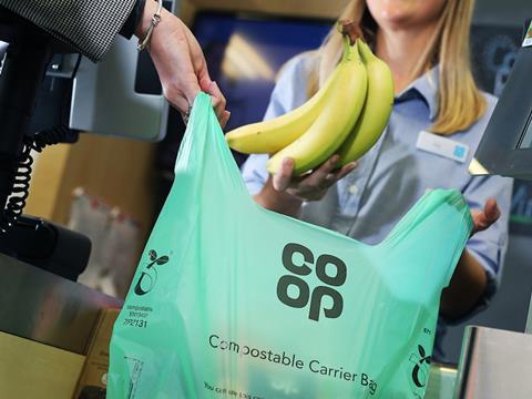 Co-op compostable 5p bag