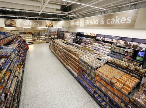 Asda bakery aisle 