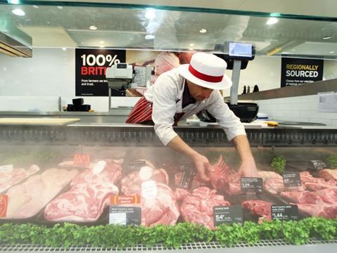Sainsbury's meat counter