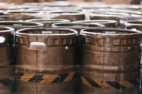 beer barrels kegs