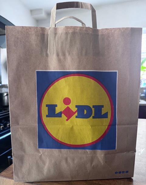 Lidl paper carrier bag