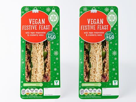 Lidl Christmas Vegan Sandwich