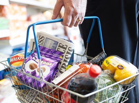 McColl's shopping basket