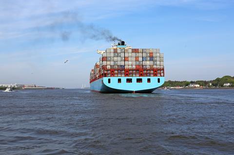 Container ship emissions