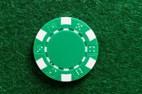 Poker chip GettyImages-1390449846