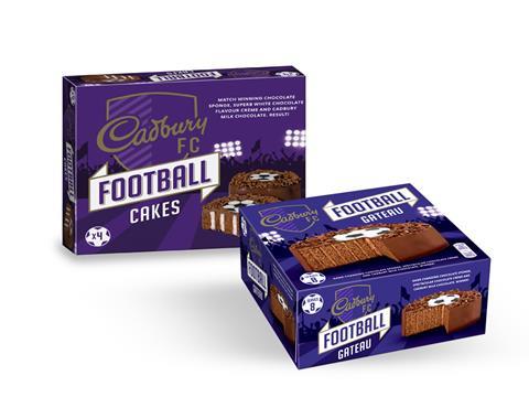 cadbury football cakes and gateau