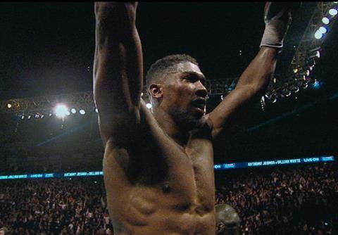 Lucozade Sport ad still feat. Anthony Joshua