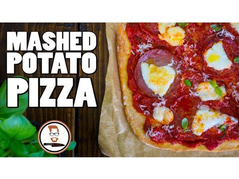 Mashed potato pizza