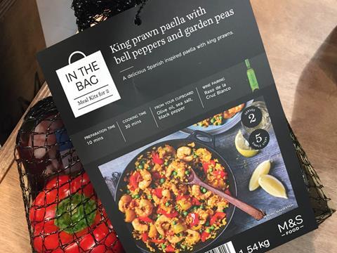 m&s in the bag meal kit