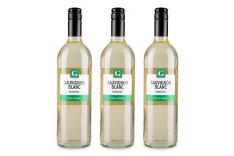 Aldi lightweight wine bottles