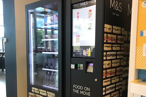 M&S food to go vending machine