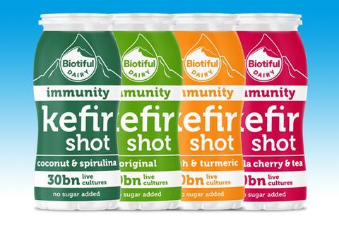 Biotiful Kefir shots range