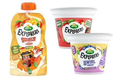 Arla's new kids yoghurts