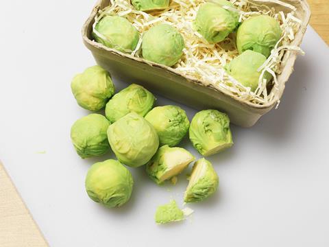 Choc on Choc white chocolate Brussel sprouts