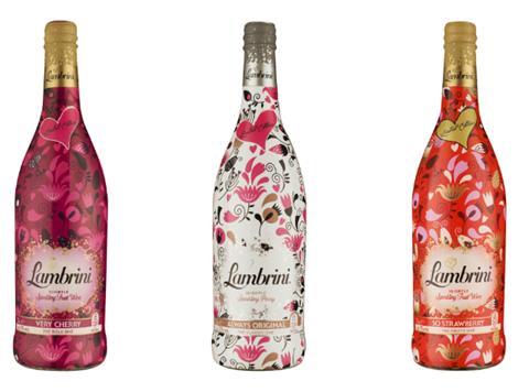 Lambrini limited edition Valentine's Day 2017