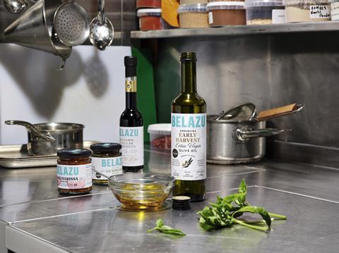 BELAZU Olive Oil Balsamic Harissa Pesto