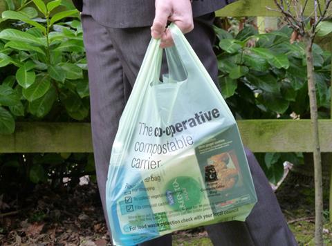 Co-op compostable carrier bag