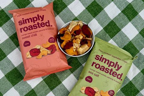 simply roasted vegetable crisps