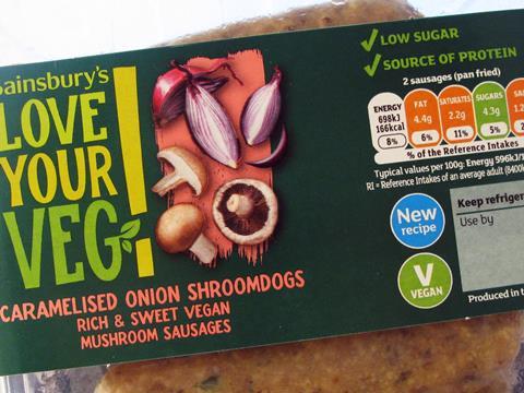 sainsbury's love veg shroomdogs