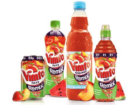 Vimto Remix Watermelon, Strawberry & Peach