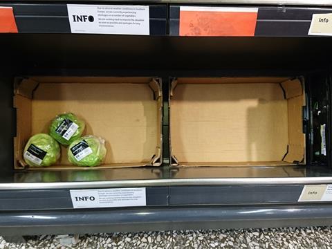 veg shortage