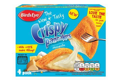 Birds Eye Crispy Pancakes with Mozzarella 266g 5000116124428 (1)