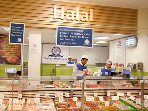 halal meat counter