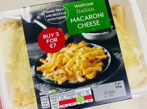 waitrose ready meal recyclable tray