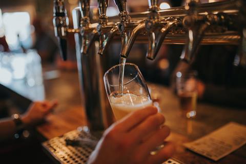 pouring beer pub